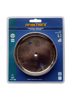 Коронка алмазная ПРАКТИКА  "Мастер" по стеклу и керамике 100 мм (1шт) блистер (777-406)