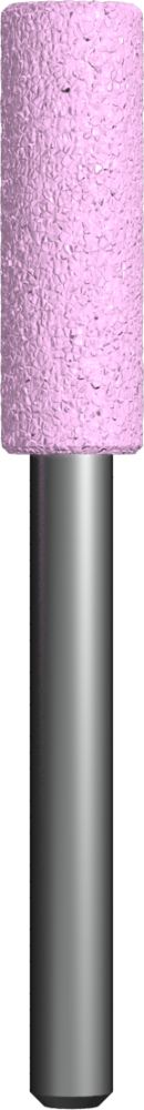 Шарошка абразивная ПРАКТИКА оксид алюминия, цилиндрическая 10х32 мм, хвост 6 мм, блистер
