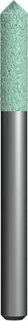Шарошка абразивная ПРАКТИКА карбид кремния, цилиндрическая заостренная  6х27 мм, хвост 6 мм, блистер