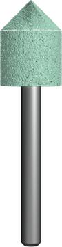 Шарошка абразивная ПРАКТИКА карбид кремния, цилиндрическая заостренная 18х22 мм, хвост 6 мм, 