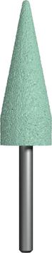 Шарошка абразивная ПРАКТИКА карбид кремния, коническая 20х63 мм, хвост 6 мм, 