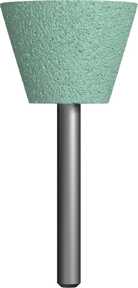 Шарошка абразивная ПРАКТИКА карбид кремния, трапециевидная 35х25 мм, хвост 6 мм, блистер