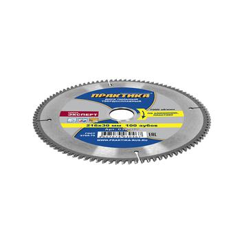 Диск пильный твердосплавный по алюминию ПРАКТИКА 216 х 30 мм, 100 зубьев (030-467)