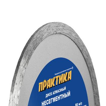 Диск алмазный несегментный ПРАКТИКА "Эксперт-керамогранит" 125 х 20/22 мм (034-298)