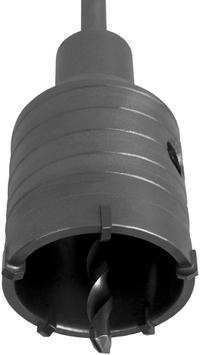 Коронка твердосплавная ПРАКТИКА SDS- Plus ударная 55 мм (1шт.) клипса (034-694)