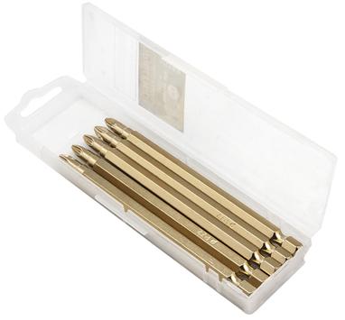 Бита отверточная ПРАКТИКА "Эксперт" PZ-2 х 110мм Tin (5шт), кассета (034-946)