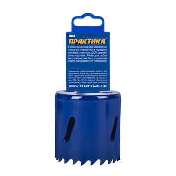 Коронка биметаллическая ПРАКТИКА  44 мм (1шт), клипса (035-981)