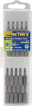 Бита отверточная ПРАКТИКА "Профи" Torx-15 х 25мм (20шт), кассета (036-650)