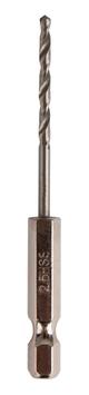 Сверло по металлу HEX 1/4" ПРАКТИКА   Р6М5 2,5 х 77 мм (1шт.) блистер (037-534)