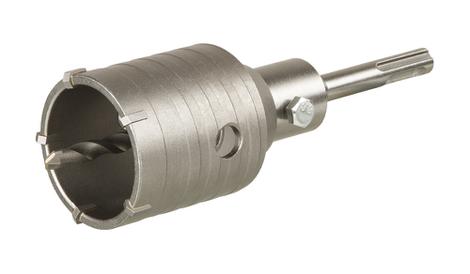 Коронка твердосплавная ПРАКТИКА SDS- Plus ударная 55 мм (1шт.) клипса (034-694)