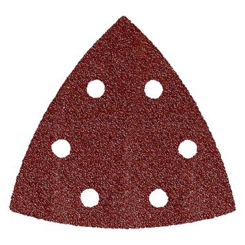 Насадка для МФИ ПРАКТИКА шлиф.листы, дельта, VELCRO, 6 отверстий 93 мм, P120, 10 шт. (240-454)