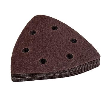 Насадка для МФИ ПРАКТИКА шлиф.листы, дельта, VELCRO, 6 отверстий 93 мм, P360, 10 шт (240-478)