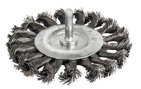 Кордщетка для дрели радиальная витая ПРАКТИКА  75 мм, хвост 6 мм (242-694)