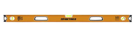 Уровень строительный ПРАКТИКА серия Эксперт, 1200 мм, профиль 28 x 66 мм, 3 глаз, 2 ручки, (242-731)