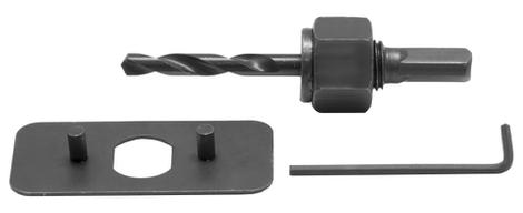 Адаптер для коронок по дереву ПРАКТИКА 32-150мм с ведущей пластиной (1шт), блистер (918-740)