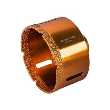 Коронка алмазная для УШМ ПРАКТИКА "Эксперт" 82 мм (1шт) блистер (641-084)