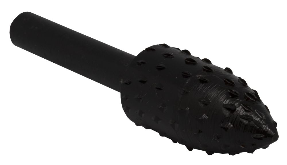 Шарошка по дереву ПРАКТИКА стальная, параболическая удлиненная 13 х 28 мм, хвост 6 мм, бли (648-403)