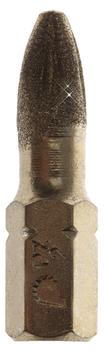 Бита отверточная ПРАКТИКА "Эксперт-Алмаз" PZ-2 х 25мм Tin (1шт), блистер (776-652)