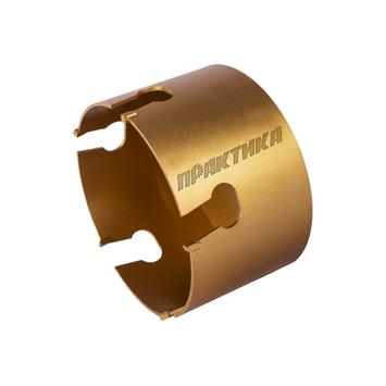 Коронка твердосплавная универсальная ПРАКТИКА 102 мм (1шт) клипса (796-863)