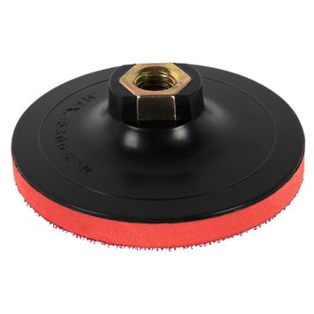 Тарелка опорная ПРАКТИКА 100 мм  для УШМ, М14, мягкая, крепление VELCRO (925-389)