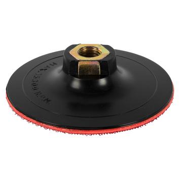 Тарелка опорная ПРАКТИКА 100 мм  для УШМ, М14, средней жесткости, крепление VELCRO (925-396)