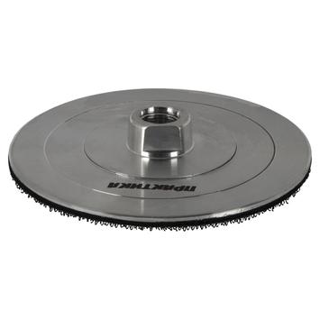 Тарелка опорная ПРАКТИКА 100 мм  для УШМ, М14, жесткая, алюминиевая, крепление VELCRO (925-402)