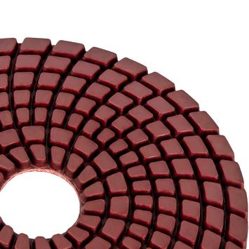 Круг алмазный гибкий шлифовальный ПРАКТИКА 100 мм  для мокрого шлифования,  P 400