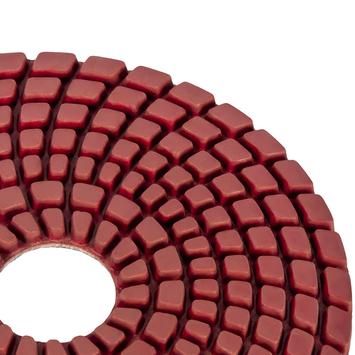 Круг алмазный гибкий шлифовальный ПРАКТИКА 100 мм  для мокрого шлифования,  P 600