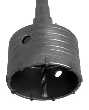 Коронка твердосплавная ПРАКТИКА SDS-Max ударная  90 мм (1шт.) клипса (034-700)