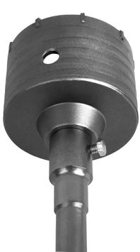 Коронка твердосплавная ПРАКТИКА SDS-Max ударная  90 мм (1шт.) клипса (034-700)