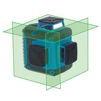 Нивелир лазерный линейный ПРАКТИКА НЛЗ-360-3, ЗЕЛЕНЫЙ 3 взаимно перпендикулярных линии 360 (917-187)
